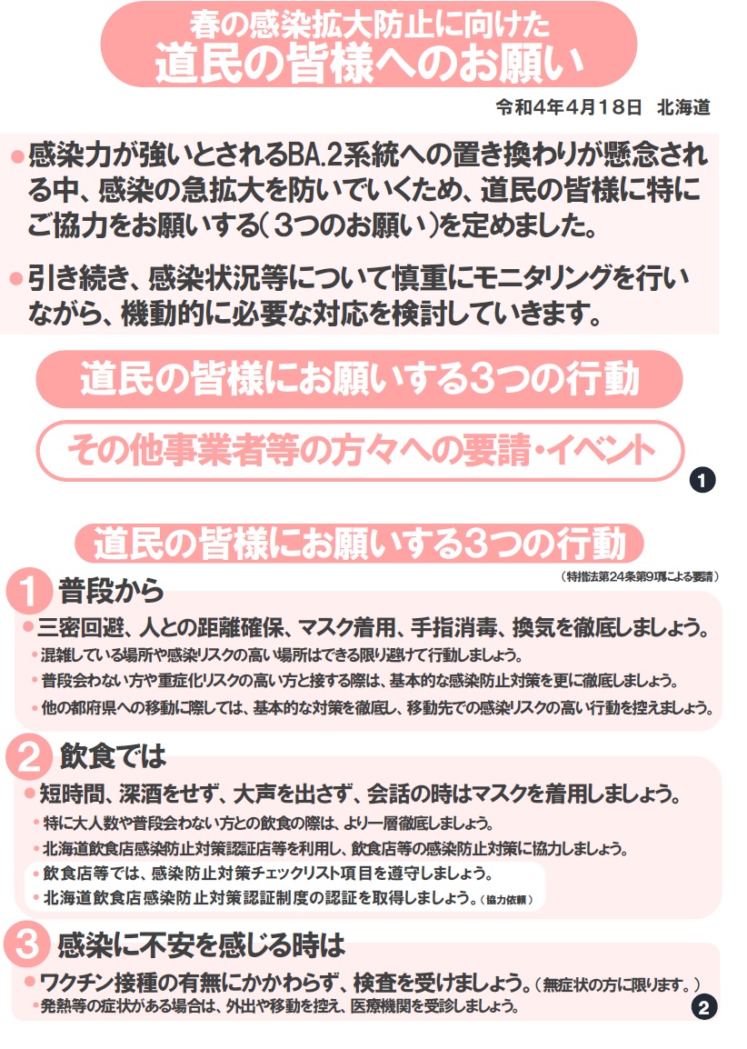 新型コロナウイルス関連情報 幌加内町